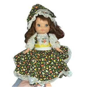 Vintage Horsman Doll 1969 Brown Hair Blue Eyes With Outfit.